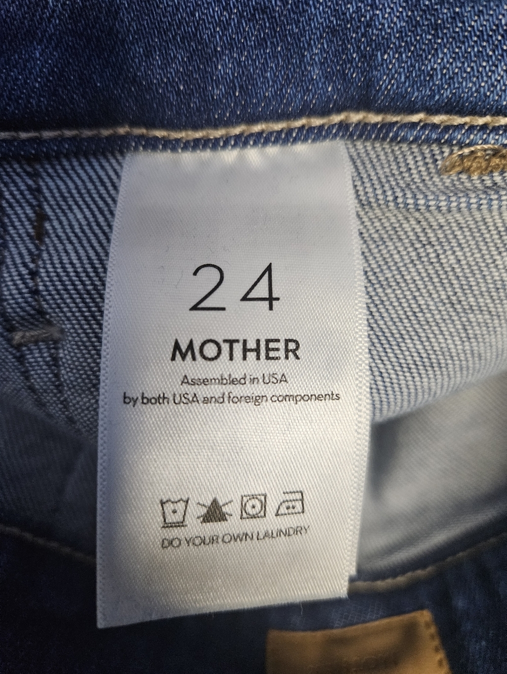 Mother The Stitch Up Maven Hover Wide Leg Jeans In Nip It In The Bud Wash - Picture 13 of 14